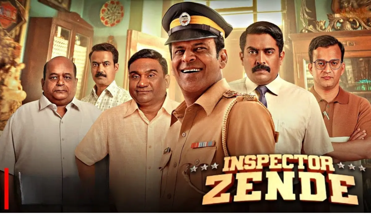 Inspector Zende Movie Poster 2025 Manoj Bajpayee Netflix Thriller