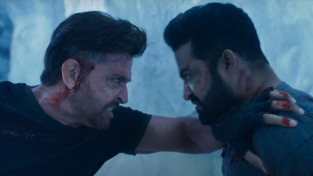 war 2 hrithik roshan and jr ntr in action scene