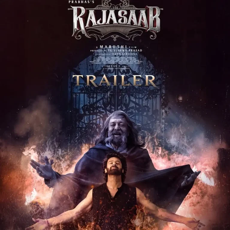Prabhas's RajaSaab Movie Trailer Poster