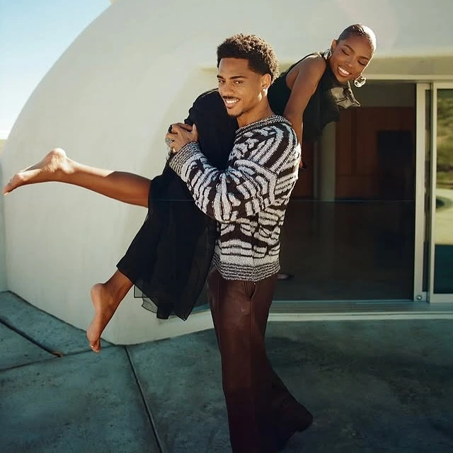 Love Birds Together Keith Powers and Ryan Destiny